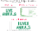 Pro Pack of 50 sets of Live Animal Shipping Labels
