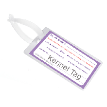 Laminated Kennel Name Tag