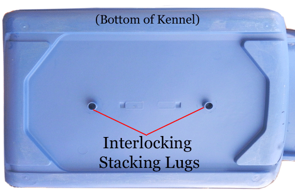 Interlocking Lug for stacking kennels